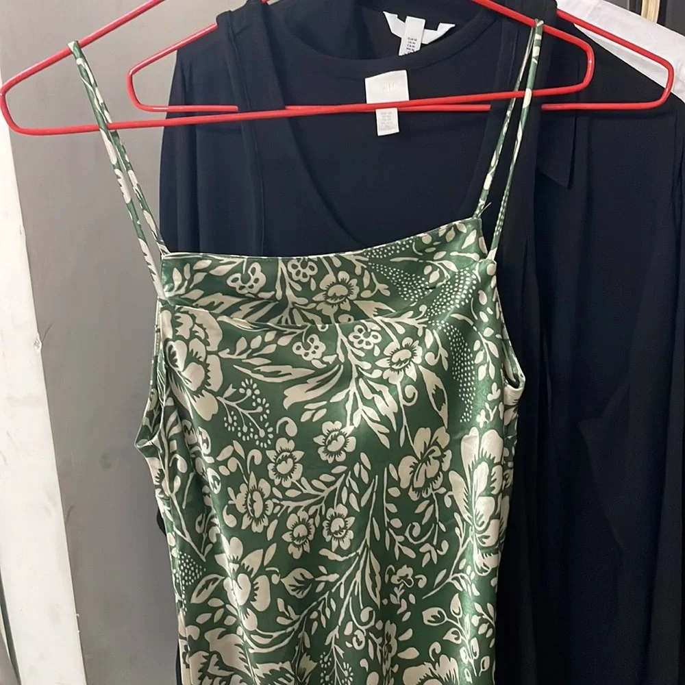 ZARA Green Floral Midi Dress | NWOT - Picture 14 of 14